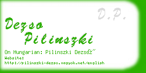 dezso pilinszki business card